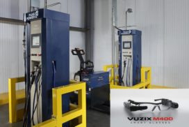 vuzix dropped waveguide augmented deployed sees britse supermarktketen heftrucks distributiecentrum waterstof auganix logistics forkliftaccessories holdings