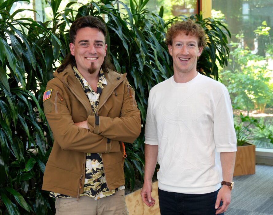 Palmer Luckey and Mark Zuckerberg